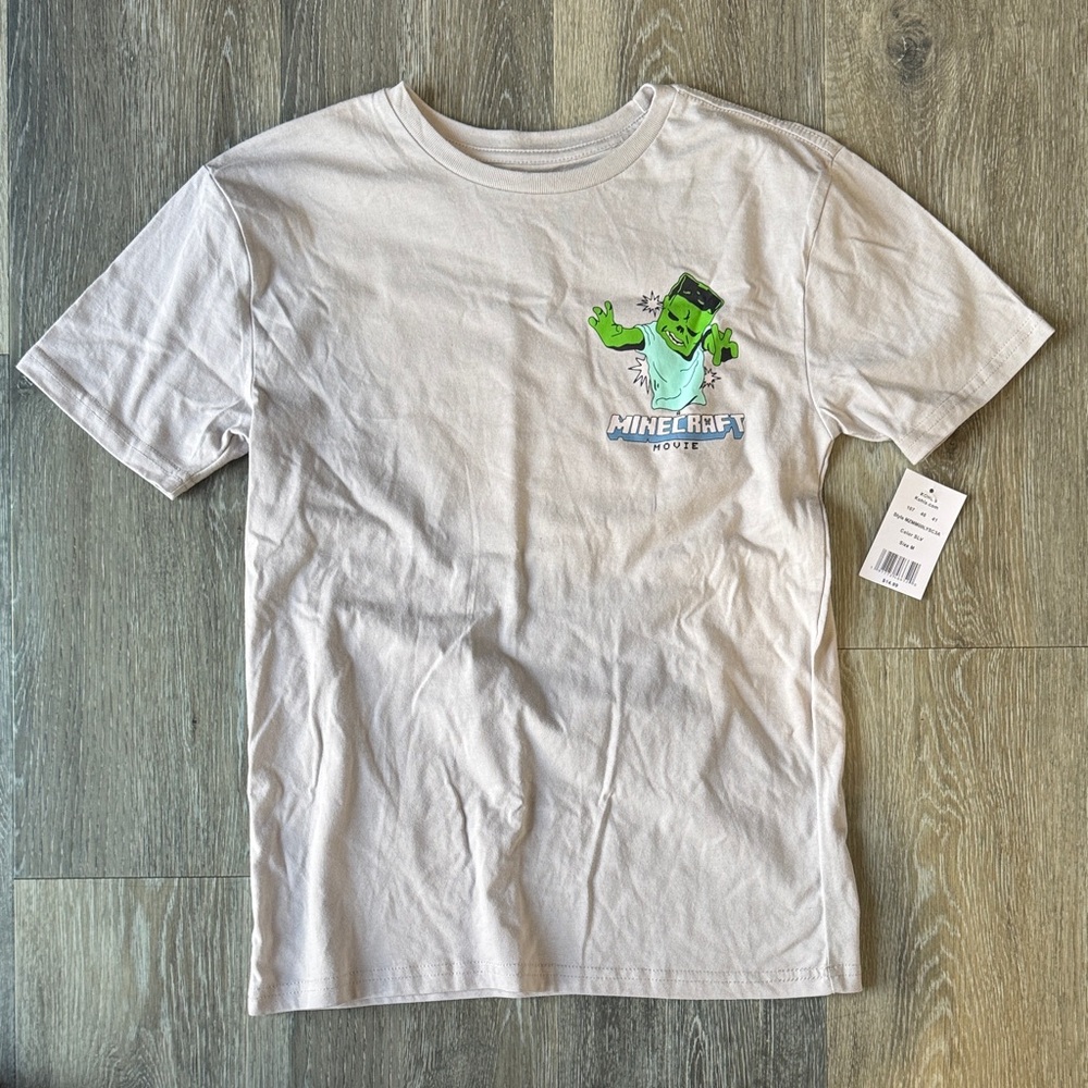 Minecraft Kids Short Sleeve Tee - Cream